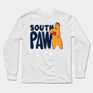 Southpaw Lefty Baseball Left Handed Funny Pitcher Long Sleeve T-Shirt